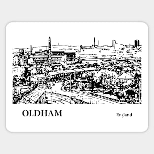 Oldham England Sticker
